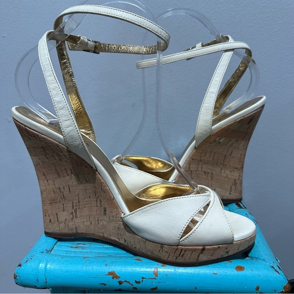 Kate Spade Wedge Ankle Strap Sandal Size 8 - Picture 6 of 16